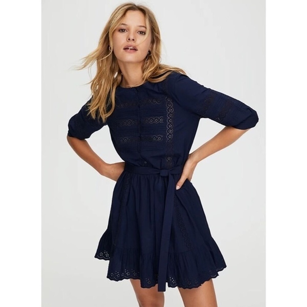 Reworked Sunday Best Navy Dress - Picture 2 of 4